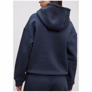 เสื้อฮู้ดดี้ทรงหลวมสำหรับผู้หญิง ผ้าฟลีซ 100% ผ้าฝ้าย สวมใส่สบาย แฟชั่นทันสมัย ราคาส่งถูก - Product Image 2