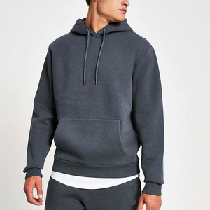 Nouveaux sweats à capuche surdimensionnés coupe-vent pour hommes personnalisés motif solide personnalisé bloc de couleur tricoté armure anti-rétrécissement sweats à capuche pour hommes - Product Image 1