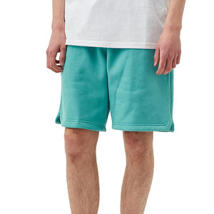 100% Polyester French Terry <b>Tech</b> Fleece Breathable Men's Oversized Casual <b>Shorts</b> with Custom Embroidered Logo and Solid Pattern - Product Image 2