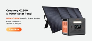 <span class=keywords><strong>Estación</strong></span> de Energí<span class=keywords><strong>a</strong></span> de 2500W y Kit de Panel Solar de 200W, Generador Solar Portátil de 2000Wh para Acampar Fuera de la Red Stock en la UE/EE. UU. - Product Image 2