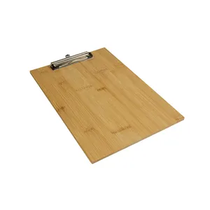 Portablocco in Bambù A4 Personalizzato, Supporto per Blocco Note su Misura per Merchandising - Product Image 1