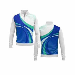 Personalizado de alta calidad de moda Fit Quarter Zip Jacket Hombres Mujeres Ropa deportiva para jóvenes Jersey de equipo de secado rápido - Product Image 6