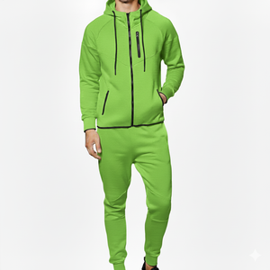 Conjunto Deportivo de Dos Piezas con Cremallera para Hombre, Diseño Personalizado, Suministro al por Mayor - Product Image 5