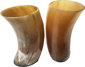 Verre à shot en corne de bœuf naturelle Viking, tasse médiévale pour whisky, hydromel, bière, cadeau nordique unique, coupe en corne Viking - Product Image 2