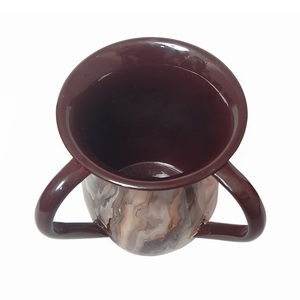 Judaica Ritual Double Handle <b>Washing</b> Cup Two Handle <b>Hand</b> <b>Washing</b> Mug Jewish <b>Hand</b> <b>Washing</b> Cups Mugs From India - Product Image 6