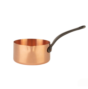 Stainless Steel Sauce Pan with Pot Cover Silver Interior Induction Cooker Compatible Portable Durable Handmade - Product Image 6
