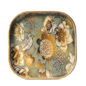 Superfine Quality <b>Wooden</b> Serving Tray Handmade Mango <b>Wooden</b> Platter Square with Round <b>Border</b> Serving Tray At Best Price - Product Image 2