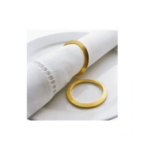 Anneau de serviette plaqué argent fait à la main, emballage personnalisé et échantillon de Logo disponible, utilisation de luxe - Product Image 6