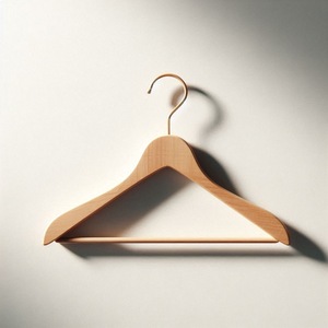 ไม้แขวนเสื้อสูทไม้โลโก้ทันสมัยสำหรับการแสดงพรีเมี่ยม - Product Image 1