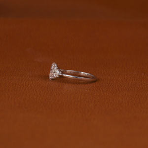 Solid 18KT Gold & Gold-Plated Custom Light Pink Oval Cut Lab Grown Diamond Engagement & Anniversary Ring IGI Certified - Product Image 3