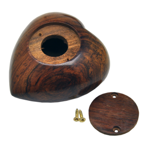 Recuerdo de urna de cremación de mascotas, producto ew, corazón de madera de estilo único hecho a mano - Product Image 3