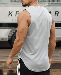 Camisetas sin Mangas de Poliéster 100% para Hombre, Ropa Deportiva Tejida, Camisetas Deportivas para Exteriores, Chalecos Deportivos Personalizados - Product Image 4