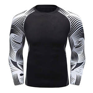 เสื้อรัดรูปสำหรับผู้ชายเสื้อออกกำลังกายพิมพ์ลาย - Product Image 1