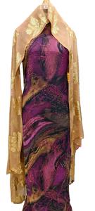 Colección A.K.TRENDY, Conjunto Somali Dirac, Tela Gabasar, Mangas Campana, Estampado Floral, Mangas Largas, Algodón y Spandex, Ecológico, Lujoso, Holgado - Product Image 6