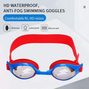ที่กําหนดเองเป็นมิตรกับสิ่งแวดล้อมความปลอดภัยซิลิโคนกันน้ําเด็กการ์ตูนแว่นตาว่ายน้ําไม่มีแว่นตาว่ายน้ํากันน้ําป้องกันหมอกรั่ว - Product Image 2