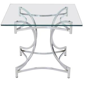 Customized Shape Stainless Steel With <b>Silver</b> Plated Finishing Frame and <b>Top</b> Glass For Serving and Multifunctional Usage - Product Image 1