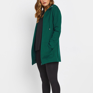 Streetgrace Custom <b>Longline</b> Winter/Summer Eco-Friendly Oversized Fit Hoodie for <b>Women</b> OEM Logo Branding Breathable Cotton <b>Fleece</b> - Product Image 5