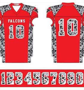 Uniformes de football américain sur mesure pour les jeunes, taille plus, respirants, en sergé, brodés, sublimés - Product Image 5