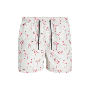Shorts de plage en toile pour homme - Séchage rapide, anti-froissement, 100% polyester, vêtements de sport, fermeture à cordon pour les séances d'entraînement estivales à la salle de sport - Product Image 1