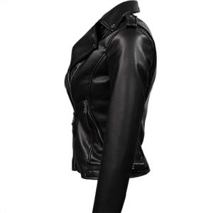 Offre Spéciale vestes en cuir véritable à la mode pour femmes sur mesure imprimées avec logo et style design respirant - Product Image 3