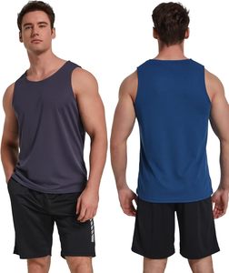 Men's Workout Tank <b>Tops</b> Sleeveless <b>Mesh</b> Muscle Gym Shirt Quick Dry - Product Image 2