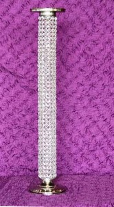 Portavelas de pieza central de plata con cuenco de cristal para decoración de boda/Fiesta de cuatro niveles para decoración de boda decoración de hotel - Product Image 3