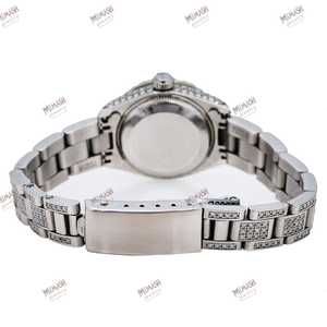 Độc đáo Crafted tùy chỉnh kim cương thiết lập 36 Mét quay số với màu trắng tự động ngày Opal quay số chất lượng tốt nhất moissanite kim cương unisex xem - Product Image 5