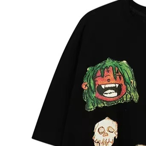 Gran oferta, Camiseta con estampado Digital para hombre, antiarrugas, 100% algodón, ajuste holgado, Camiseta con estampado Digital impresa a precio barato, hecha a medida - Product Image 3