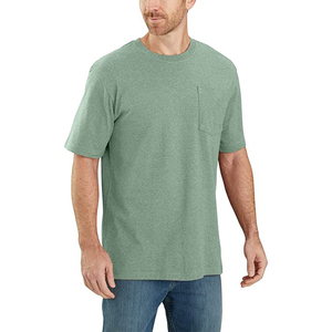 <b>Men</b>’s Pocket Cotton T-<b>Shirt</b> Solid Color Crew Neck Tee with Chest Pocket Wholesale Casual Wear - Product Image 4