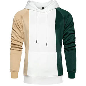 Sweat à capuche 3 panneaux en coton molletonné brodé de créateur personnalisé Techniques bouffantes 3D coupe régulière veste 3 tons de couleur chaud régulier - Product Image 3