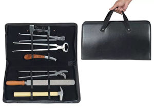 Professional Farrier Tools Kit - Horseshoeing Equipment Set with Nippers, Hammer, Rasp, Hoof Knife, <b>Puller</b> for Horse Hoof Care - Product Image 6