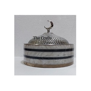 Marmite de service en bois et vadrouille en vrac avec couvercle en acier taille personnalisée casserole de stockage des aliments marmite chaude - Product Image 3