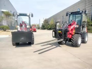 W1160C Mini chargeuse sur pneus diesel Approvisionnement d'usine Capacité de 1800kg Équipement de machines agricoles en vente - Product Image 5