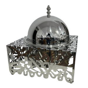 Calentador de alimentos cuadrado de Metal, diseño creativo, cazuela hecha a mano, diseñador clásico y elegante, calentador de alimentos al por mayor - Product Image 2