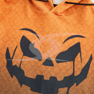 Sudadera con capucha de gran tamaño para hombre de algodón 100%, ropa de calle, sublimación informal, sudadera térmica personalizada para Halloween para uso en invierno - Product Image 5