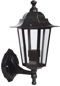 Lanterna da giardino in alluminio nero con braccio basso E27 (GSC 700070) - Product Image 1