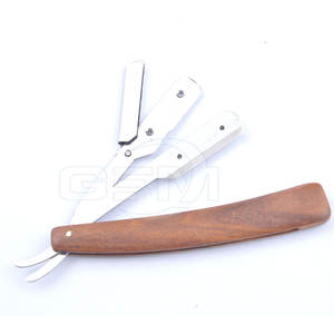 Nueva llegada de alta calidad borde hoja de acero inoxidable Barbero maquinilla de afeitar al por mayor precio bajo - Product Image 4