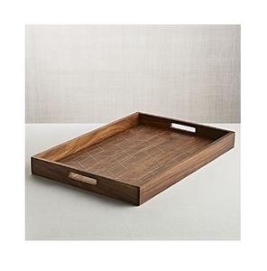 ถาดไม้ทำมือพร้อมที่จับสำหรับตกแต่งโต๊ะถาดเสิร์ฟเครื่องใช้ในโรงแรมดีไซน์แฟนซี - Product Image 5