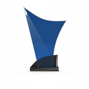 Trofeo de Acrílico Pulido de Alta Calidad y Durabilidad con Diseño de Ola para Premios Corporativos, Reconocimiento a Empleados, Logotipo Personalizado, Proveedor Mayorista - Product Image 3