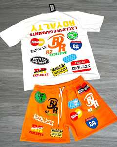 Conjunto de pantalones cortos de verano de algodón 100%, transpirable, ligero, ecológico, diseño impreso personalizado, técnica lavada con nailon - Product Image 6