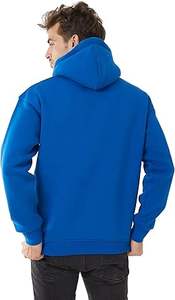 Sudaderas con capucha informales de invierno para hombre, ropa de moda de Color sólido, ajuste Regular, forro polar de algodón 100%, secado rápido y transpirable - Product Image 3