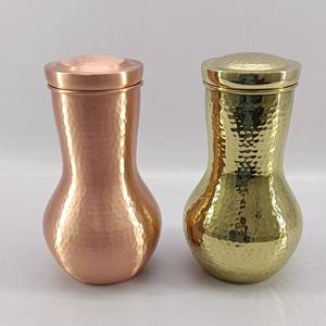 Jarra de agua de cobre puro de alta calidad para dormitorio Botella de agua de cobre puro indio - Product Image 4