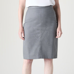 Traje de Negocios de Lujo de 2 Piezas para Mujer, Vestido Formal Profesional Sólido para Primavera y Otoño, Falda de Oficina 100% Algodón - Product Image 1