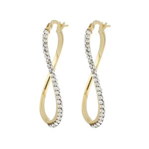 Pendientes de Aro de Lujo al por Mayor de Alta Calidad con Diseño de Ola, Perlas Amarillas de Agua Dulce, Oro de 18K sobre Plata de Ley 925 - Product Image 1