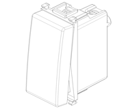 Interrupteur simple 1 pôle Vimar 14001 blanc |   Interrupteur modulaire professionnel pour câblage industriel, résidentiel et commercial IP20