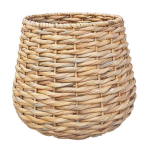 Organizador de cesta de yute de jacinto de agua de algas marinas hecho a mano para el hogar, cocina, cama, contenedores de almacenamiento para lavandería, juguete doméstico multiusos - Product Image 4