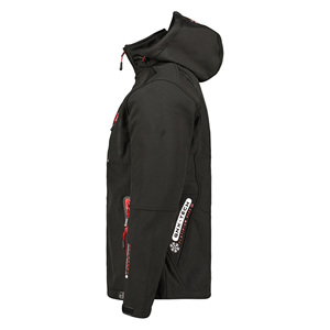 Indemand poliéster Softshell impermeable cremallera chaqueta para hombres elegante alta calidad con capucha al aire libre chaqueta a prueba de viento - Product Image 4