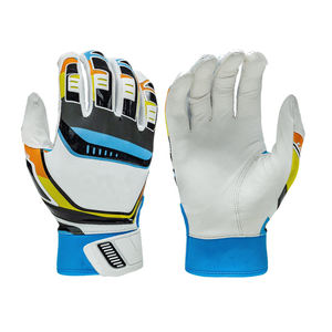 Top qualité en cuir véritable vente chaude gants de frappeur de Baseball antidérapant jeunesse adulte unisexe léger gants de frappeur de Baseball - Product Image 1