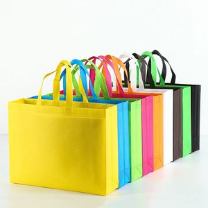 Eco-Friendly Non-Woven CENPLAS Brand CT-B003 Model Reusable Tote Bag Hand Length Handle Vietnam Factory Wholesale Custom OEM ODM - Product Image 5