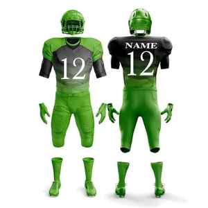 Servicio OEM, Uniforme de Fútbol Americano Personalizado, Talla Grande, Jersey de Secado Rápido Antibacterial, Mangas Cortas, Logotipo Impreso, Venta al Por Mayor - Product Image 3